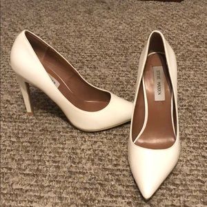 White Steve Madden Heels
